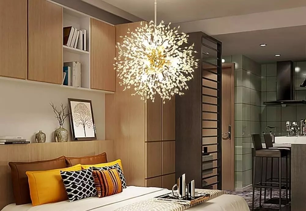 round modern crystal chandelier