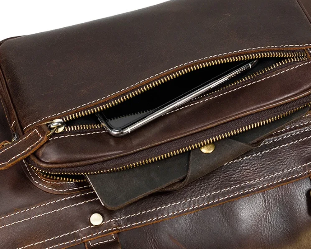 leather carry on bag mens